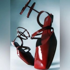 Zara Red Patent Flats